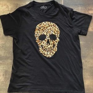Guess black t-shirt skull